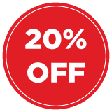 20% Off Sticker