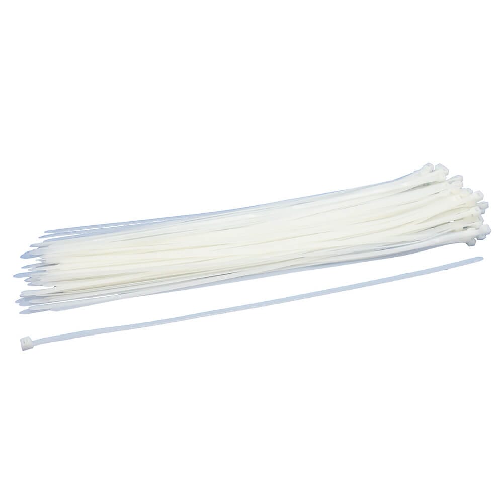 Cable Ties Natural 200mm x 9mm 100 Pack, 080-165-063