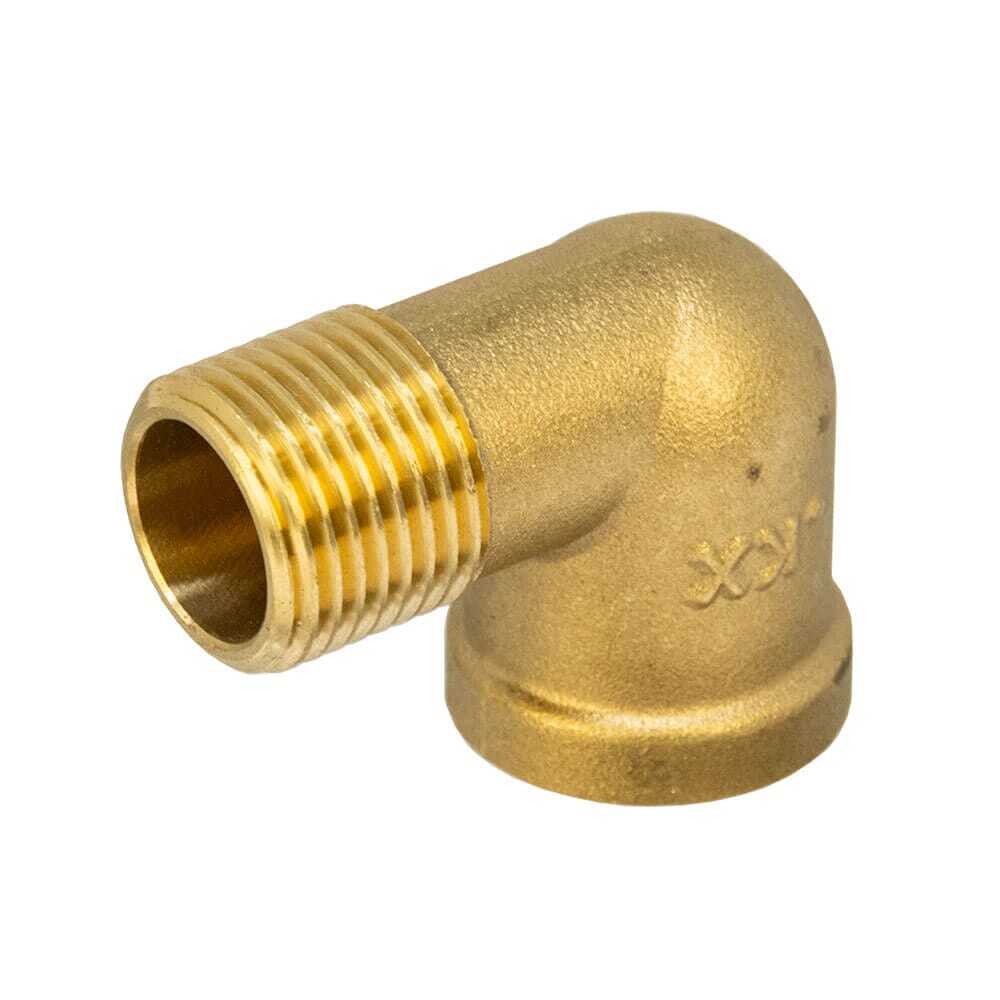 Brass Threaded Elbow - 1/2" BSP Male T x 1/2" BSP FM