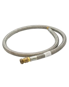 Caravan LPG Hose Assembly Galvanised Steel, 1.5m - 3/8" Bsp MT x 15mm , 2224