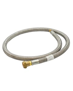 Caravan LPG Hose Assembly Galvanised Steel, 1.5m - 3/8" Bsp MT x 22mm, 2225