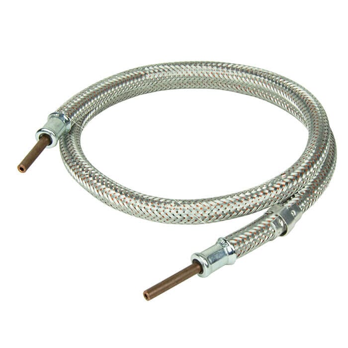 1/4" x 1/4" Standpipe LPG High-Pressure Steel Overbraid Gas Hose Assembly, 2253
