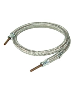 LPG Stainless Steel Overbraid Gas Hose - 1/4" Copper Standpipe x 36", GPA/002/SS