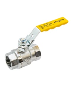 Pegler PB700 3/4" Gas Ball Valve Full Bore BSP – Yellow Lever, 230004