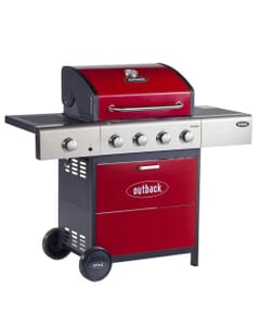 Outback Meteor Red 4 Burner Gas BBQ 370698