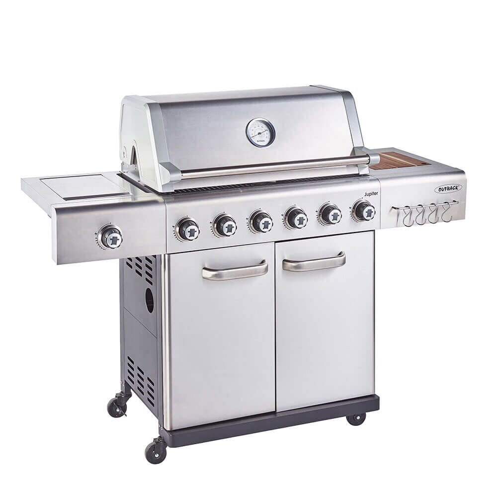 Outback Jupiter Stainless Steel 6 Burner Gas BBQ, 370768
