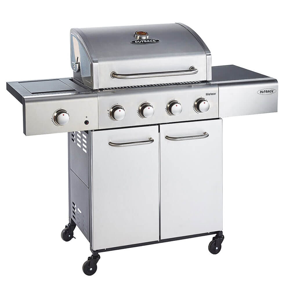 Outback Meteor Stainless Steel Burner Gas BBQ BBQs and