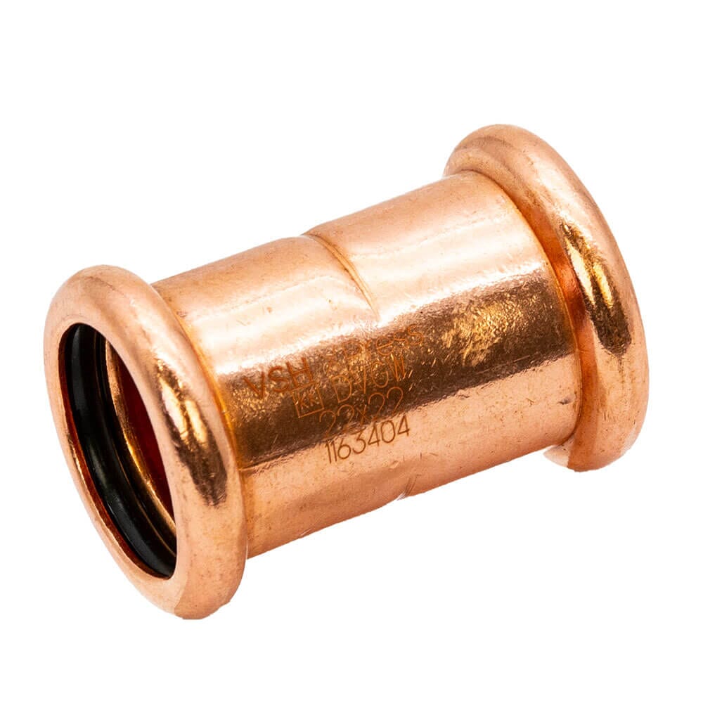 Pegler VSH Xpress 22mm Water Straight Coupling, 38020
