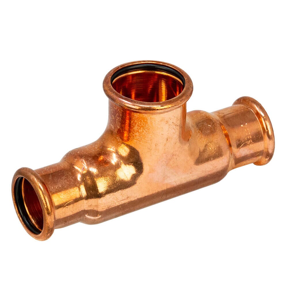 Pegler Yorkshire VSH Xpress Water Tee - 28 x 28 x 35mm (Reduced Ends), 38549