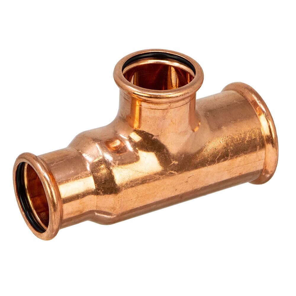 Pegler Yorkshire VSH Xpress Water Tee - 42 x 42 x 54mm (Reduced End & Branch), 38566