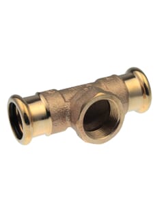 Pegler Yorkshire VSH Xpress Water Tee Female BSP Branch - 22 x 22mm x 3/4" Bsp FM, 38587