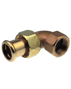 Pegler Yorkshire VSH Xpress Water 90° Union Adaptor - 28mm x 1" Bsp FM, 38796