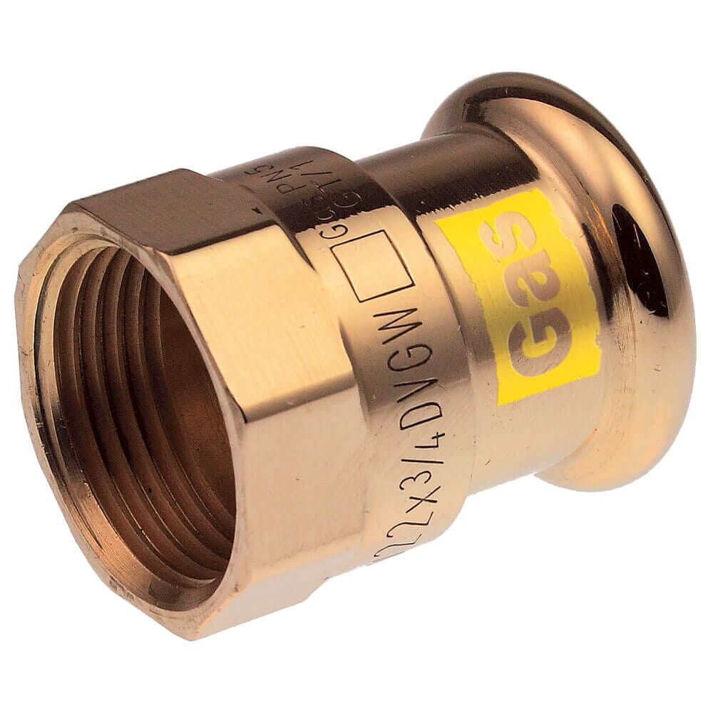 Pegler Yorkshire VSH Xpress Gas Female Coupling - 22mm x 1/2" Bsp Female, 39722