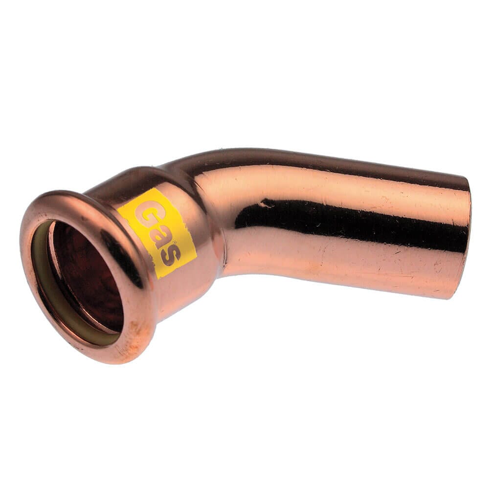 Pegler Yorkshire VSH Xpress Gas 45° Obtuse Street Elbow - 54mm, 39840