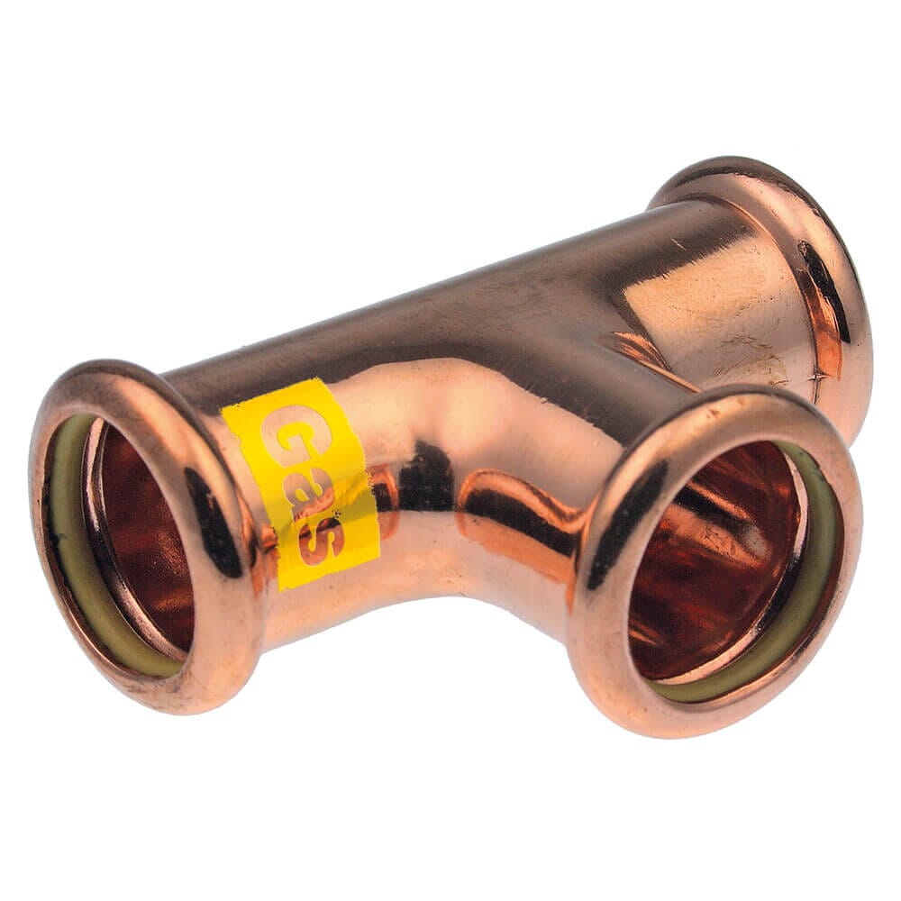 Pegler Yorkshire VSH Xpress Gas Equal Tee - 22mm, 39851