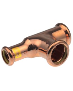 Pegler Yorkshire VSH Xpress Gas Tee One End Reduced - 22 x 15 x 22mm, 39870