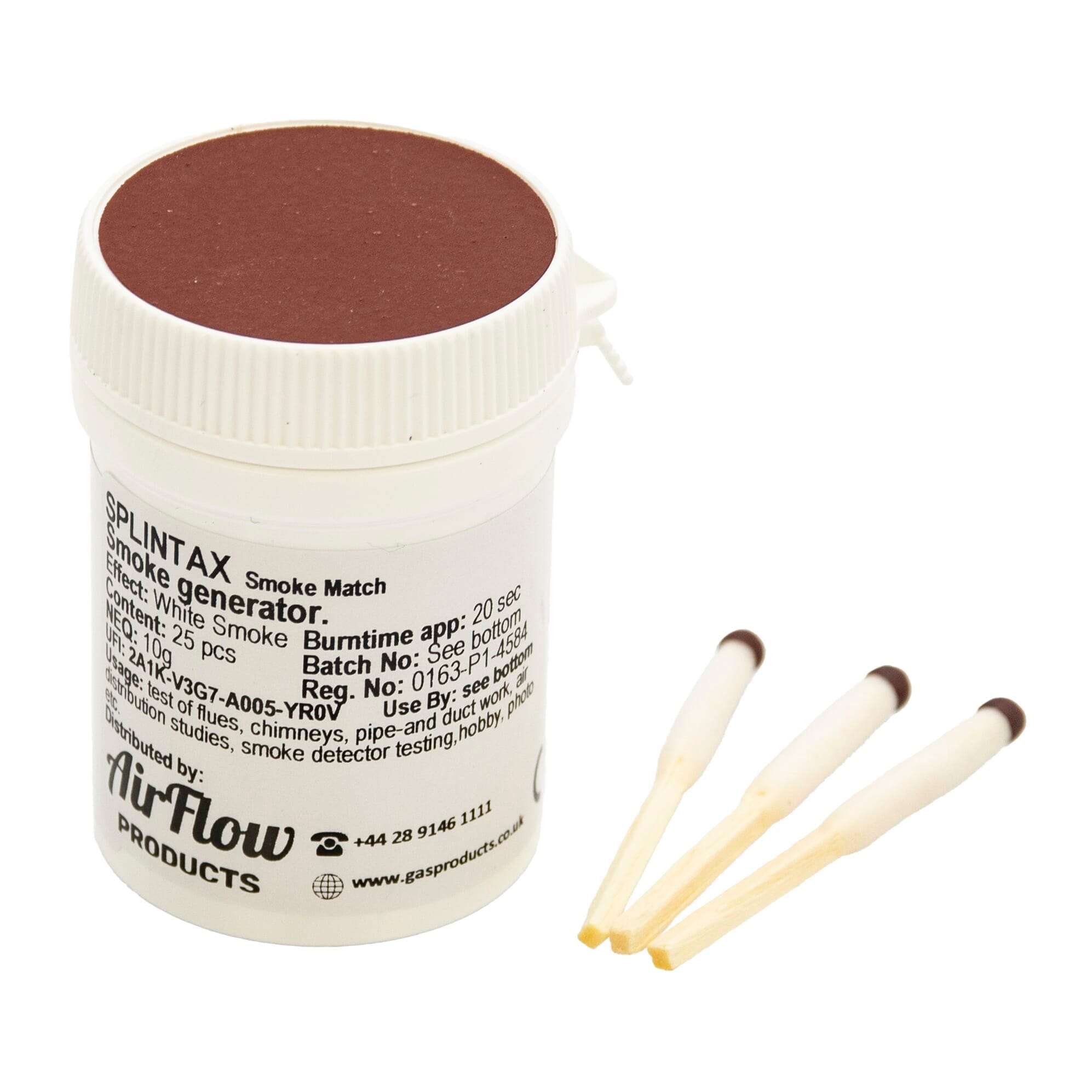 Airflow Products Smoke Matches – Tub of 25