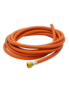 LPG Gas Blow Torch Hose Assembly, 5m - 3/8” LH BSP FM x 6.3mm Hose, 4105