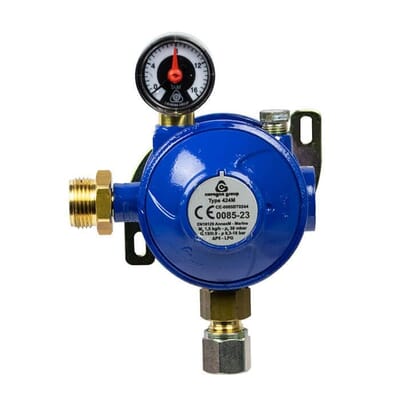 Cavagna Marine 30mbar Bulkhead Butane/Propane Gas Regulator Kit
