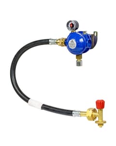 Cavagna Marine 30mbar Bulkhead Gas Regulator Kit with Gauge - Campingaz, BS EN 16129 Annex M, 42.490.1096K3