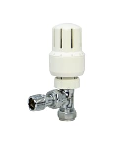 Pegler Yorkshire Mistral II Thermostatic Radiator Valve Angled - 15mm, 42250
