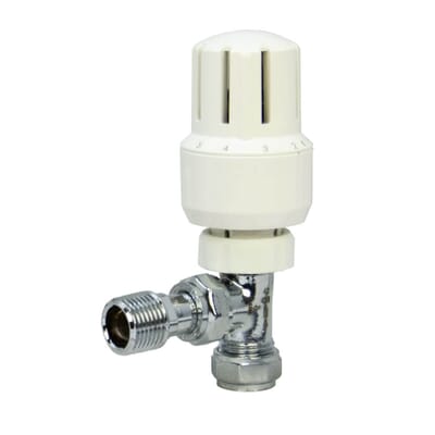 Pegler Yorkshire Mistral II Thermostatic Radiator Valve Angled