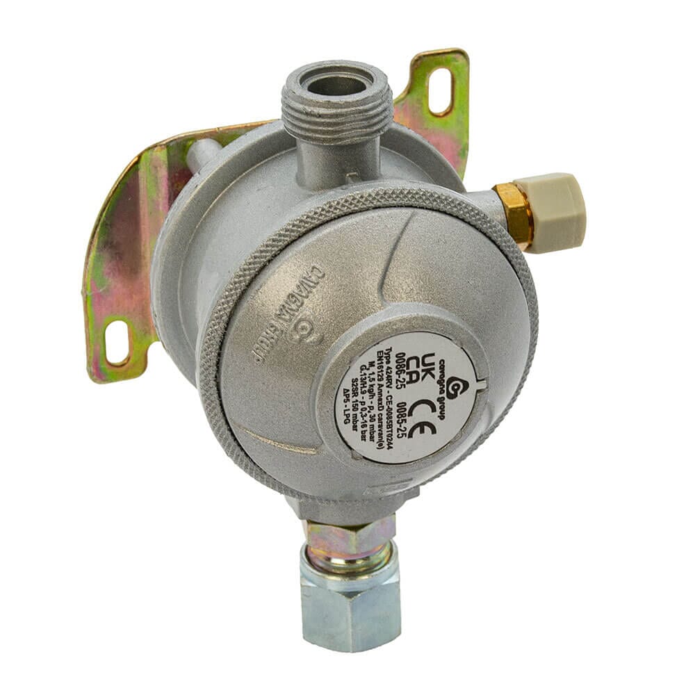 Cavagna 30mbar Caravan & Motorhome Gas Regulator 10mm - Straight