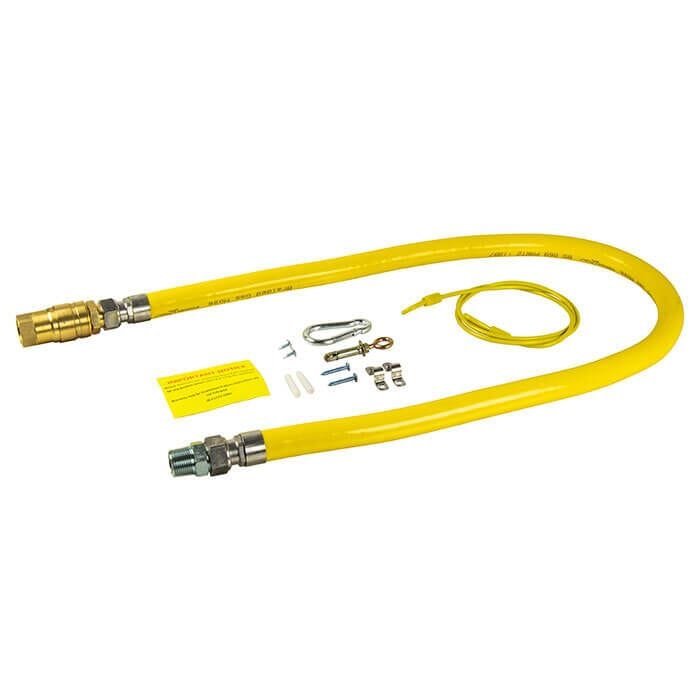 Connect2Gas QR 3/4" x 1500mm Braided Gas Catering Hose, 75C2G150