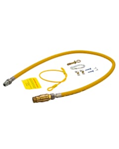 Connect2Gas QR Braided Gas Hose for Catering - 1/2" x 1500mm, 50C2G150