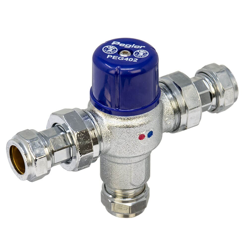 15mm Pegler Prestex PEG402 Thermostatic Mixing Valve - TMV