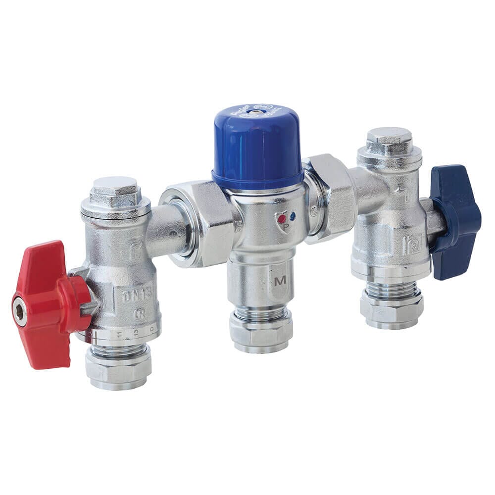 Pegler PEG402UA 15mm Thermostatic Mixing Valve TMV2/3 - with Valves,  5A1403