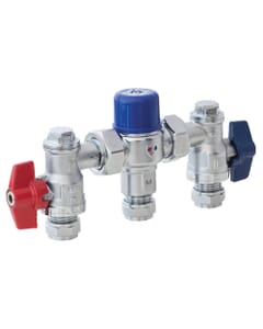 Pegler PEG402UA 15mm Thermostatic Mixing Valve TMV2/3 - with Valves, 5A1403