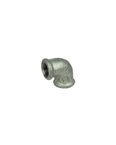 1/4" F x F Malleable Iron Galvanised Elbow