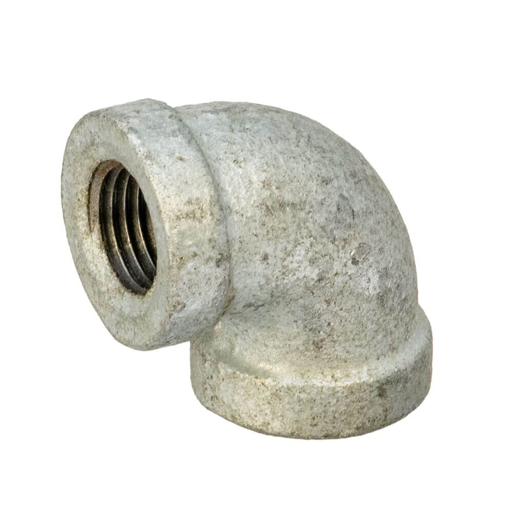 Galvanised Iron 90° Elbow – 1/4" Female x Female, 6000