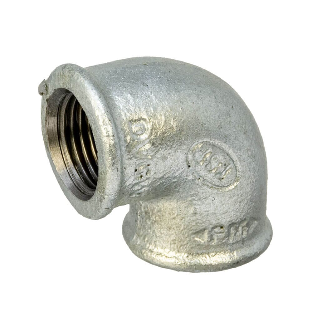 Galvanised Iron 90° Elbow – 1/2" Female x Female, 6002