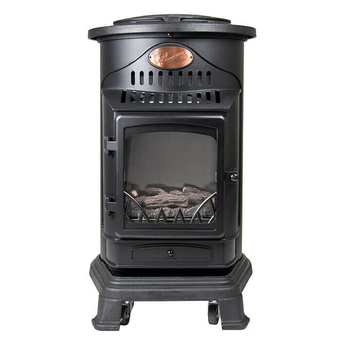 Calor Gas 3kW Matt Black Provence Stove Portable Gas Heater - Main Image