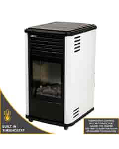 Calor Gas 3.4kW White Manhattan Portable Gas Heater, 600418WTM