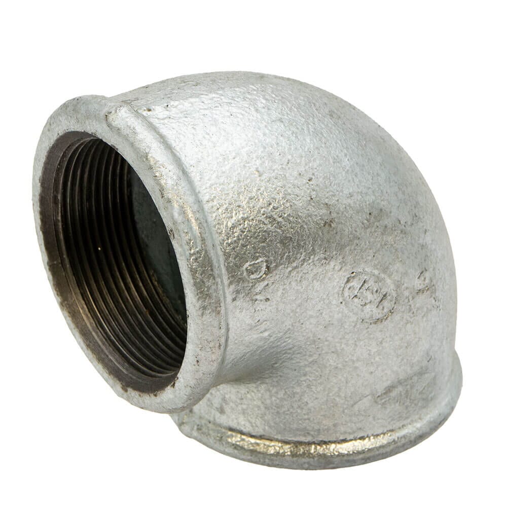 Galvanised Iron 90° Elbow – 2" Female x Female, 6007