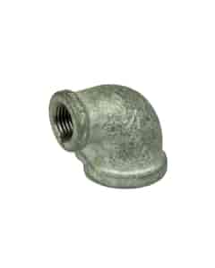 1/2" x 1/4" F x F Galvanised Malleable Iron Reducing Elbow