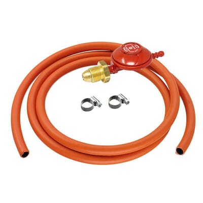 Calor 37mbar Propane Screw-On Gas Regulator 2m Hose Clips Kit