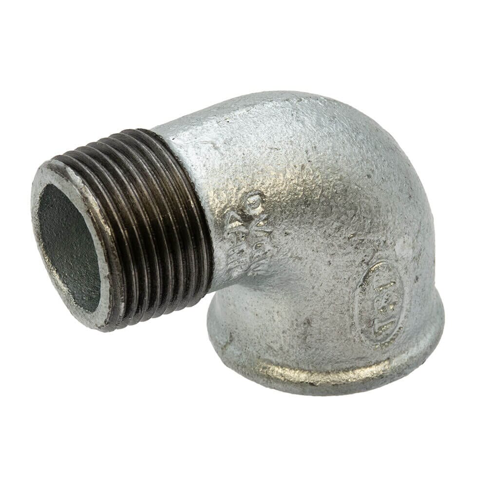 Galvanised Iron 90° Elbow – 1" Male x Female, 6025