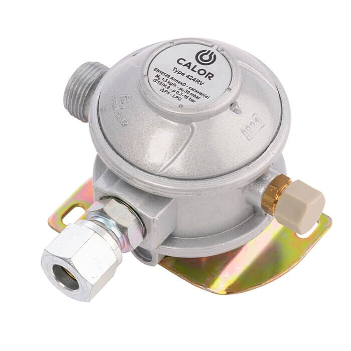 Calor 10mm Angled 30mbar Caravan Gas Regulator, 603013