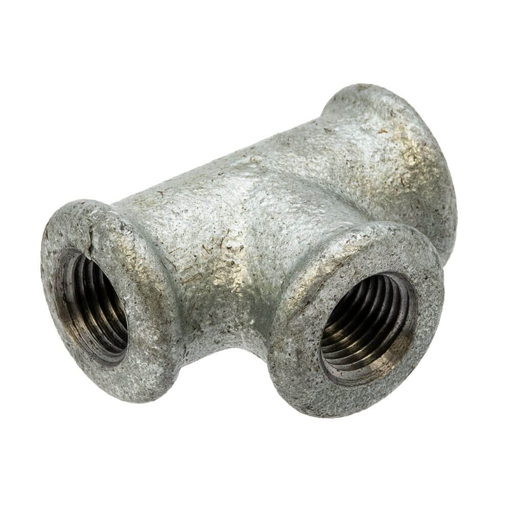 Galvanised Iron Equal Tee – 1/4" F x F x F, 6035