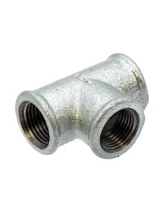 Galvanised Iron Equal Tee – 1/2" F x F x F, 6037