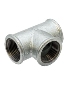Galvanised Iron Equal Tee – 1" F x F x F, 6039