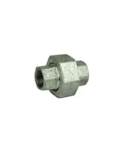 3/8" F x F Malleable Iron Galvanised Equal Union