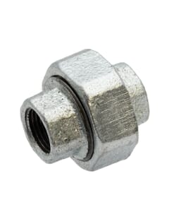 Galvanised Iron Equal Union - 1/2" F x F, 6079