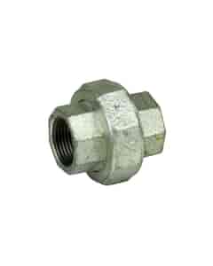 3/4" F x F Malleable Iron Galvanised Equal Union