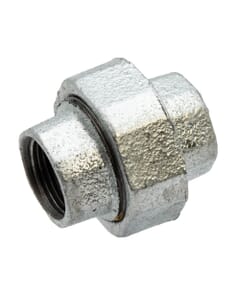 Galvanised Iron Equal Union - 1" F x F, 6081