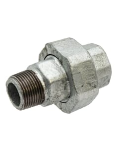 Galvanised Iron Equal Union - 3/4" M x F, 6088